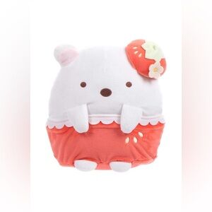 *BRAND NEW* Sumikkogurashi Shirokuma San-X Original Red Strawberry Series Plush!